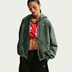 Nike Studio Fleece Medium Weight Women's Oversized Full-Zip Hoodie