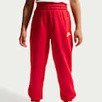 Pants holgados para niños talla grande Nike Sportswear Club Fleece