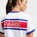 Dámské domácí předzápasové fotbalové tričko Nike Dri-FIT Paris Saint-Germain