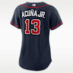 Ronald Acuña Jr. Atlanta Braves Women's Nike MLB Replica Jersey