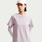 เสื้อยืดแขนสั้นทรงโอเวอร์ไซส์ผู้หญิง Nike Sportswear (พลัสไซส์)