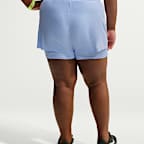 Nike Swift Women's Dri-FIT Mid-Rise 2-in-1 Running Shorts (Plus Size)