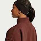 Playera oversized de cierre de 1/4 para niña talla grande Nike Sportswear Studio Fleece