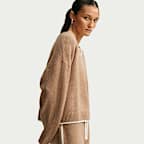 Nike Sportswear Chill Knit ruimvallende sweater met V-hals voor dames