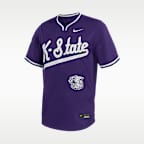 Kansas State Big Kids' Nike Dri-FIT College Limited Baseball Jersey
