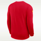 Kansas City Chiefs Sideline Coach Men's Nike Dri-FIT NFL Long-Sleeve Top
