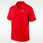 Polo universitario Nike Dri-FIT para hombre Georgia Primetime Victory Plus