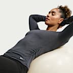 Camisola de manga comprida Dri-FIT Nike One Relaxed para mulher