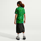 Jersey de fútbol de manga corta Nike Dri-FIT Replica de Brasil portero 2026 Stadium para niños talla grande