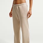 Pantalon à ourlet ouvert taille mi-haute Nike Studio Fleece Medium Weight pour femme