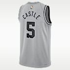 Jersey de básquetbol Dri-FIT Swingman para hombre Stephon Castle San Antonio Spurs Hardwood Classics