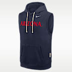 Sudadera con gorro sin cierre sin mangas universitaria Nike Dri-FIT para hombre Arizona Sideline