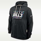 Sudadera con gorro sin cierre Nike Dri-FIT de la NFL para hombre Buffalo Bills Crucial Catch Sideline Standard Issue
