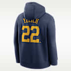 Christian Yelich Milwaukee Brewers Club Men's Nike MLB Pullover Hoodie