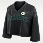 Green Bay Packers Wide Receiver Jersey Fashion Women's Nike Dri-FIT NFL Cropped Top