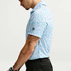 Nike Par Dri-FIT mikromintás, madaras férfi golfpóló