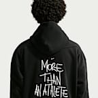 LeBron 'Shut Up and Dribble' Nike Therma-FIT geborstelde basketbalhoodie voor heren