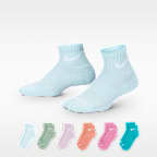 Calcetines de 1/4 para preescolar (6 pares) Nike Dri-FIT Performance Basics
