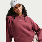 Sudadera con gorro sin cierre oversized para niña Nike Sportswear Studio Fleece