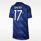 William Saliba France National Team 2026 Stadium Home Big Kids' Nike Dri-FIT Soccer Jersey