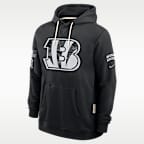 Sudadera con gorro Nike Dri-FIT de la NFL para hombre Cincinnati Bengals Salute to Service Sideline