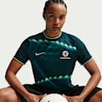 Australia Women's Nike Dri-FIT Football Pre-Match Short-Sleeve Top