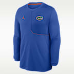 Florida Sideline Coach Men's Jordan Brand Dri-FIT College Long-Sleeve Top