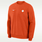 Clemson Premium Performance Men's Nike Dri-FIT College Pullover Crew