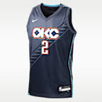Jersey Nike de la NBA Swingman para niños talla grande de Shai Gilgeous-Alexander de los Oklahoma City Thunder City Edition