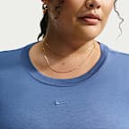 Playera cropped para mujer (talla grande) Nike Sportswear Chill Knit