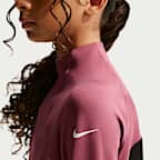 Maglia a manica lunga con zip a metà lunghezza Nike Pro Dri-FIT – Ragazza