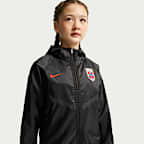 Chamarra Anthem de futbol Nike Dri-FIT para niños talla grande de Noruega
