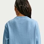 Sudadera de cuello redondo para mujer Nike Studio Fleece Lightweight "French Terry"