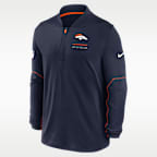 Denver Broncos Sideline Men's Nike Dri-FIT NFL 1/2-Zip Top