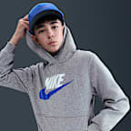 Sudadera con gorro para niños talla grande Nike Sportswear Club Fleece