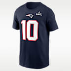 Drake Maye New England Patriots Super Bowl LX Men's Nike NFL T-Shirt