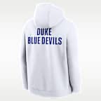 Sudadera con gorro sin cierre universitaria Nike para hombre Duke Club Basketball 2-Hit