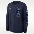 Playera universitaria Nike de manga larga para hombre North Carolina Legacy