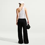 Pants de pierna ancha tiro medio para mujer Nike Studio Fleece "French Terry" ligeros
