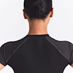 NikeSKIMS Matte Shine Mix croptop met korte mouwen voor dames