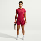 Nike One Dri-FIT 2-i-1 dameshorts med mellomhøyt (8 cm)
