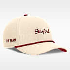 Gorra universitaria Nike ajustable para hombre Stanford Legacy Vintage Rope Rise