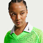 Nike Sportswear Women's Loose Lace Polo Jersey Top