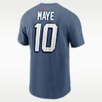 Drake Maye New England Patriots Rivalries Collection Men's Nike NFL T-Shirt