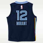 Jersey Nike NBA Swingman para niños pequeños (2T) Ja Morant Memphis Grizzlies Icon Edition