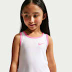 Conjunto de dos piezas con skort Dri-FIT Colorblocked para niños talla pequeña Nike