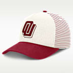Gorra universitaria Nike Dri-FIT con estructura A-Frame ajustable para hombre Oklahoma Origin of Speed Rise