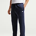 Børstede Nike Club-fleecebukser med opslag til mænd
