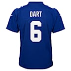 Jaxson Dart New York Giants 2025 NFL Draft First Round Pick Big Kids' Nike NFL Game Jersey
