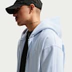 Sudadera con gorro de tejido Fleece de cierre completo para hombre Nike Solo Swoosh